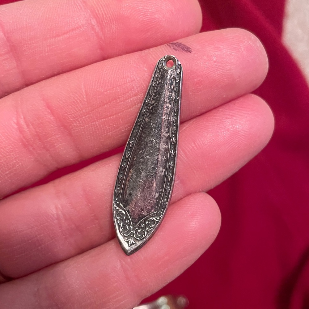 Fork silver earring charms - Picture 5 of 8